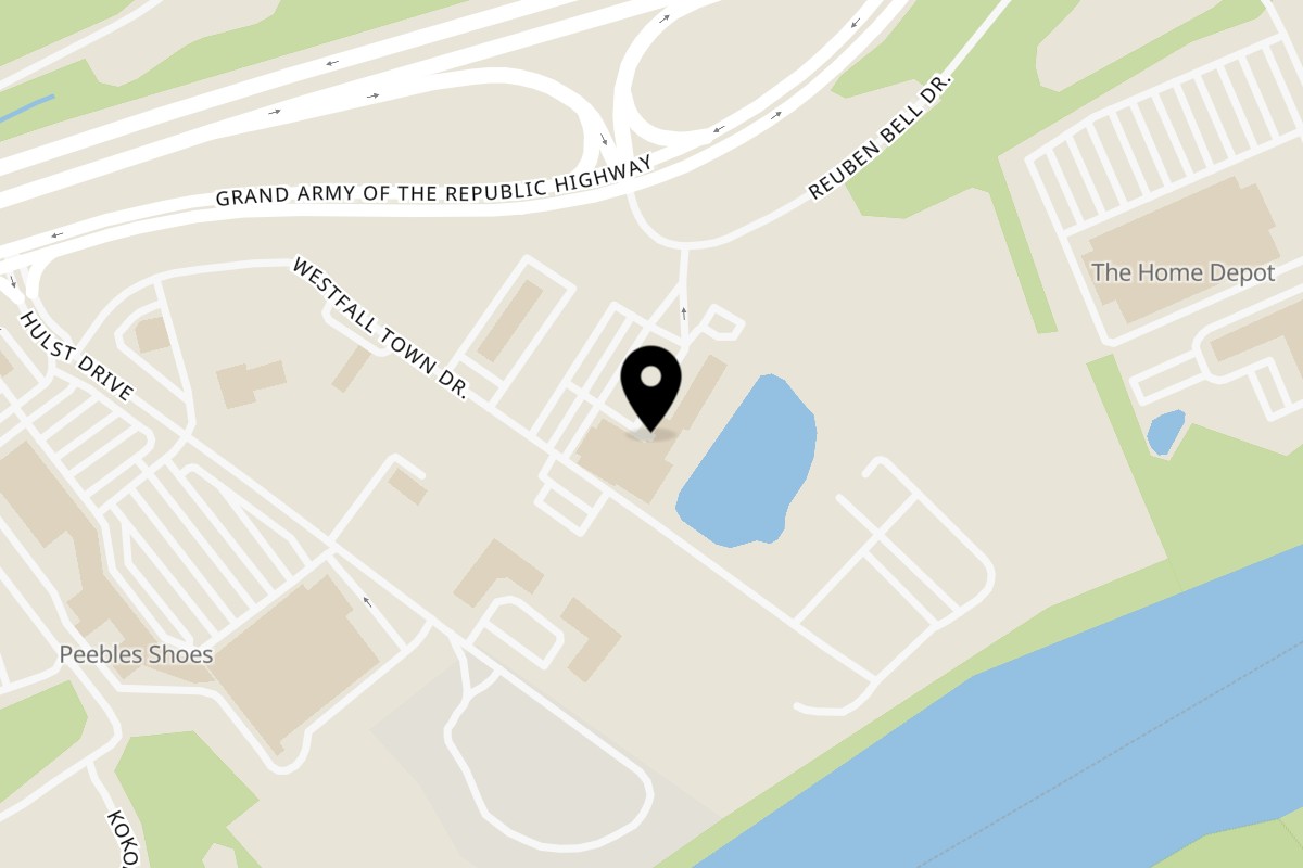 Map showing the location of Mr. Shane's Restaurant on 120 US-6 #209 in Matamoras